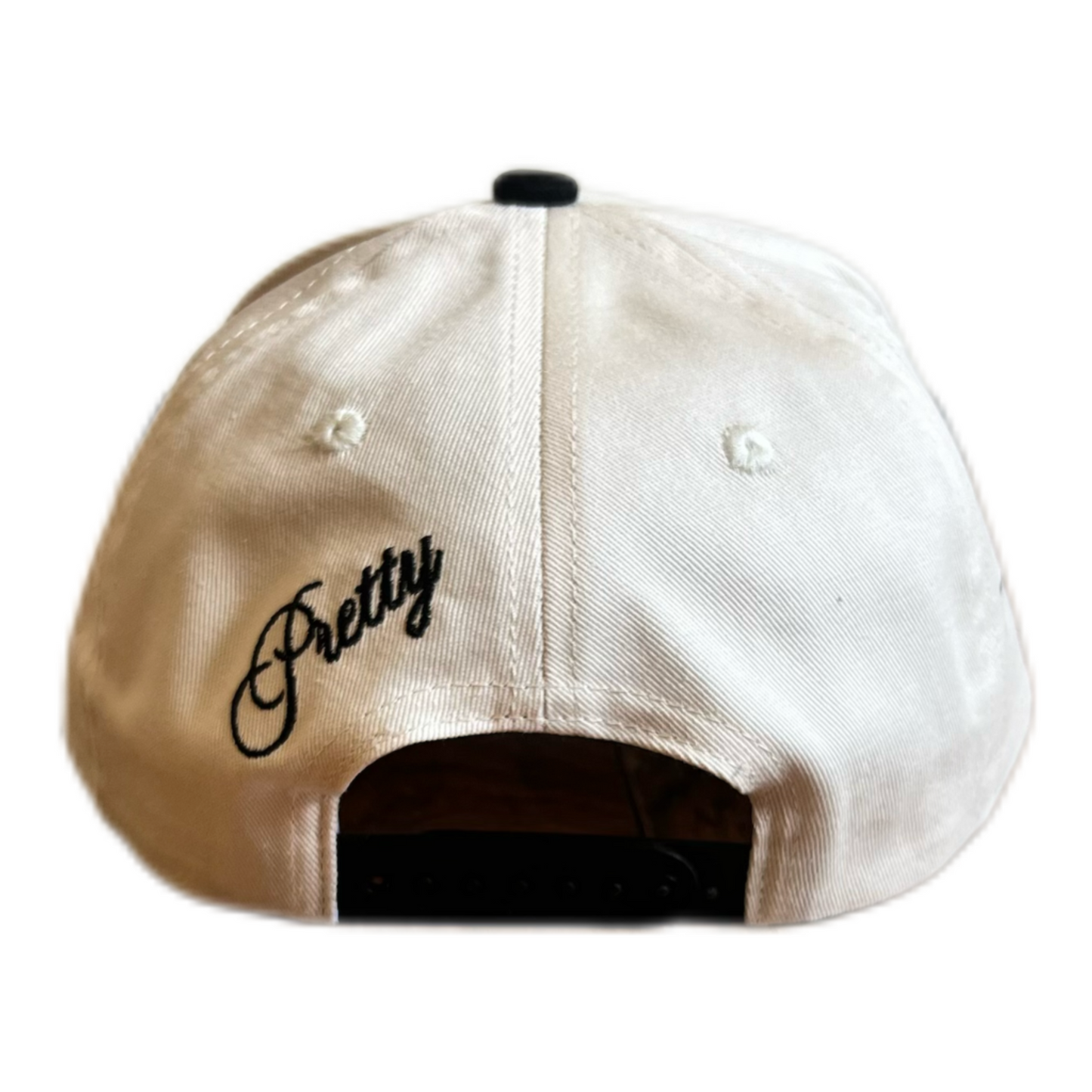 Cream and Black PRETTY hat