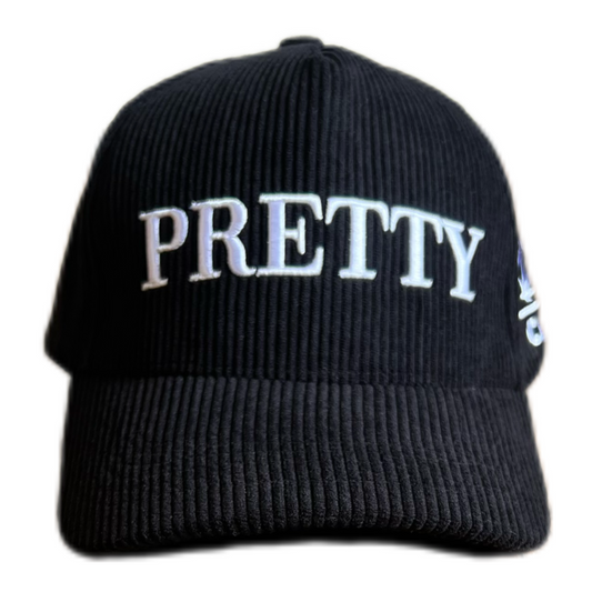 Black Corduroy PRETTY hat