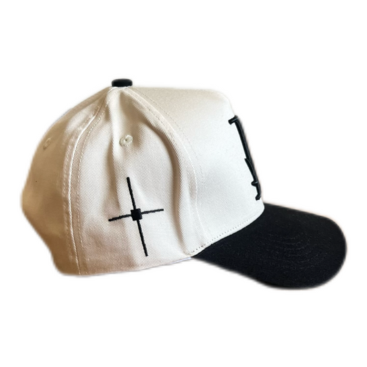Cream and Black PRETTY hat